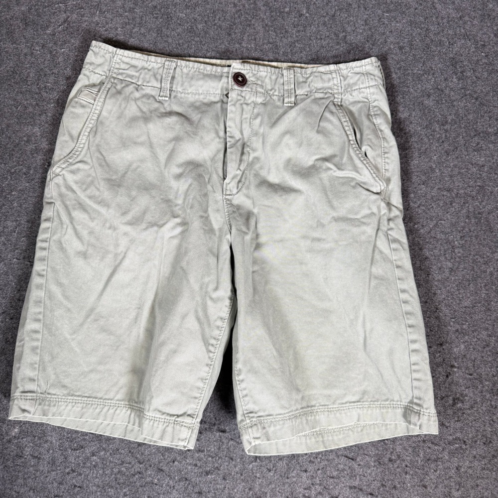 American Eagle Outfitters Classic Khaki Green Chino Shorts Mens 30 7032186287
